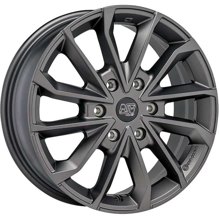 latakko-10220-1 MSW 42 Van 6.5x17 6x130 ET54 CB84.1 Matt Dark Grey - Pilt 1