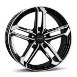 Borbet ATX 8x19 5x114.3 ET50 CB72.6 black polished glossy