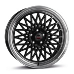 Borbet B 8x18 5x112 ET45 CB66.6 black rim polished