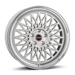 Borbet B 7x17 4x108 ET20 CB65.1 silver rim polished