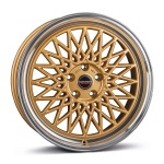 Borbet B 7x17 4x100 ET25 CB64.1 gold rim polished