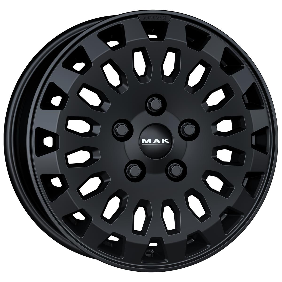 latakko-10701-6 MAK Overland 7x17 6x130 ET51 CB84.1 Matt Black - Image 1