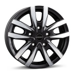 Borbet CW5 6x16 5x118 ET68 CB71.1 black polished matt