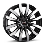 Borbet CW6 6.5x16 6x130 ET54 CB84.1 black polished matt