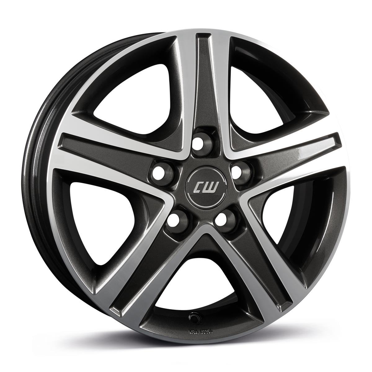 latakko-10736-3 Borbet CWD 6.5x16 5x112 ET52 CB66.6 mistral anthracite glossy polished - Image 1
