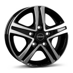 Borbet CWD 6x16 5x130 ET68 CB78.1 black polished glossy