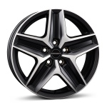 Borbet CWZ 7.5x18 5x120 ET53 CB65.1 black polished matt
