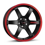 Borbet DB8GT2 8.5x18 5x114.3 ET40 CB72.6 black matt rim red