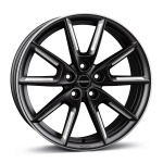Borbet LX18 8x18 5x114.3 ET40 CB72.6 black matt silver spoke rim