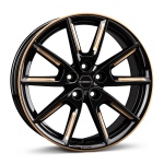 Borbet LX19 8x19 5x112 ET50 CB66.6 black glossy gold spoke rim