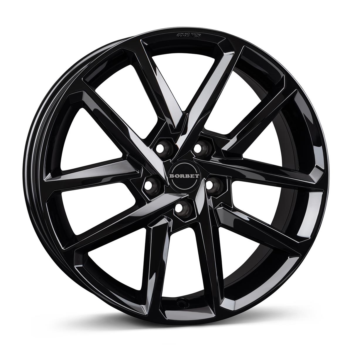 latakko-10775-50 Borbet N 7.5x17 5x108 ET50 CB72.5 black glossy - Image 1