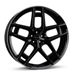 Borbet TF 10.5x24 5x112 ET40 CB66.6 black rim polished glossy