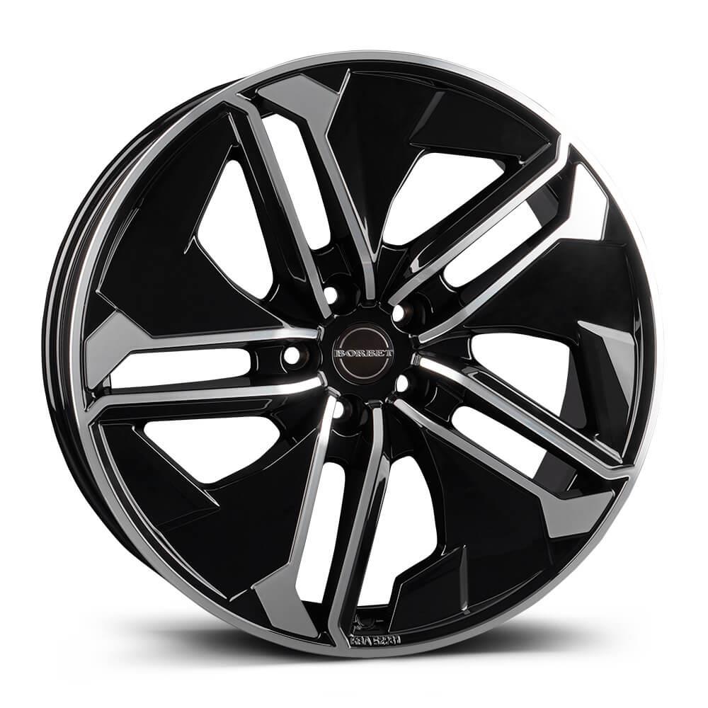 latakko-10815-2 Borbet TX 9x21 5x120 ET45 CB72.6 black polished glossy - Pilt 1