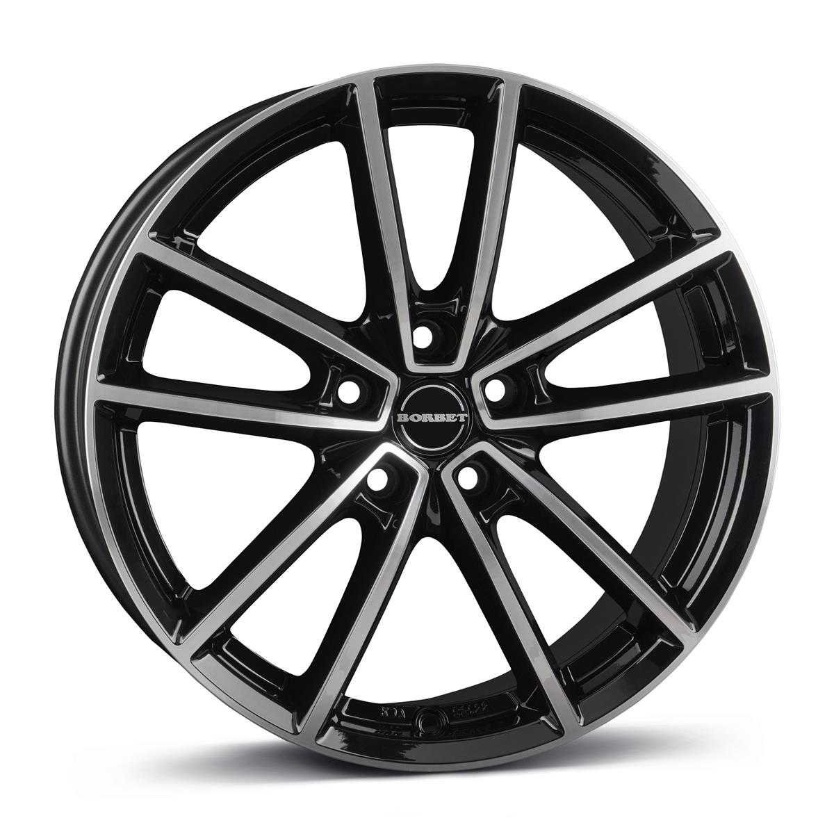 latakko-10822-25 Borbet W 8.5x21 5x112 ET40 CB66.6 black polished glossy - Image 1