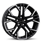 Borbet XV 8.5x19 5x112 ET38 CB72.6 black polished matt