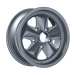 Classic HF15 6x15 5x130 ET36 CB71.6 Matt Silver Machined Lip