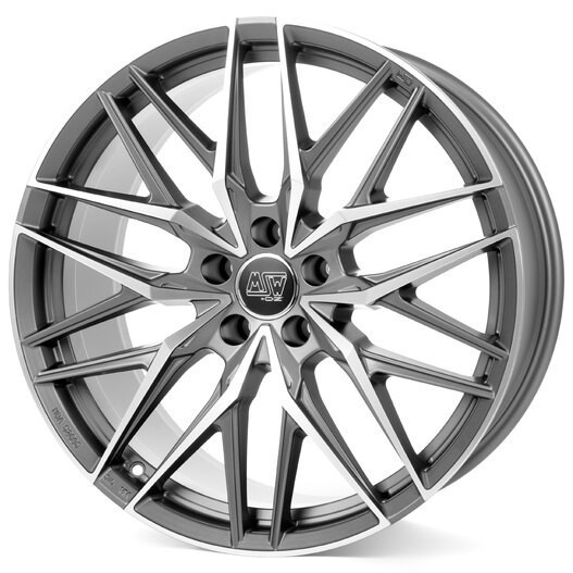 latakko-11214-24 MSW 50 8.5x19 5x112 ET43 CB73.1 Matt Gun Metal Full Polished (Mgmfp) - Image 1