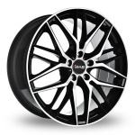 Avus AF19 8x18 5x120 ET45 CB72.6 Black Polished