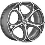 MSW 82 9x20 5x110 ET31 CB65.1 Matt Gun Metal Full Polished