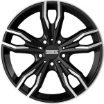 Fondmetal Alke 8.5x20 5x120 ET25 CB72.6 Glossy Black Machined