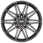 Fondmetal Thoe 9x19 5x120 ET27 CB72.6 Glossy Black Machined