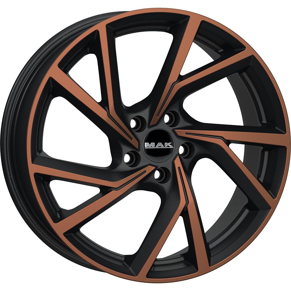 latakko-3991-9 MAK Kassel 8x19 5x112 ET40 CB76 Black & Bronze - Image 1