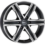 MAK King 6 6.5x16 6x139.7 ET20 CB106.1 Ice Black
