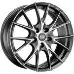 MSW 25 9x18 5x110 ET34 CB65.1 Matt Titanium Full Polished