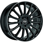 MSW 30 7.5x19 5x112 ET48 CB73.1 Gloss Black+Diamond Lip