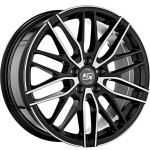 MSW 72 8x18 5x120 ET45 CB72.6 Gloss Black Full Polished