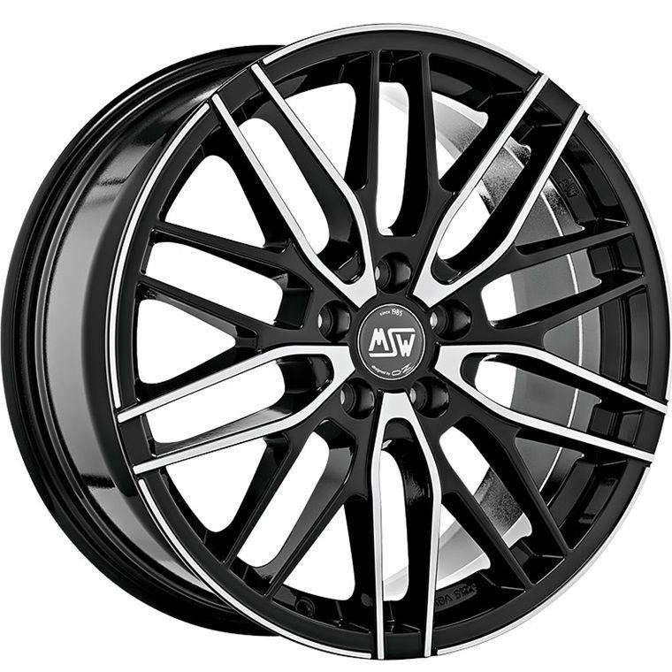 latakko-4284-10 MSW 72 8x18 5x120 ET45 CB72.6 Gloss Black Full Polished - Image 1