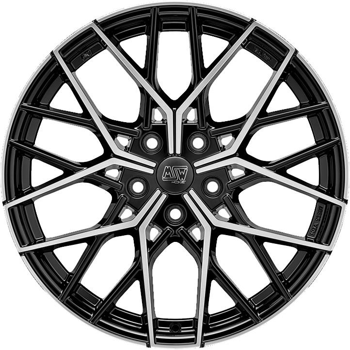 latakko-4288-14 MSW 74 9.5x20 5x120 ET42 CB72.6 Gloss Black Full Polished - Image 1