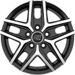 MSW 40 Van 6.5x16 5x160 ET55 CB65.1 Gloss Black Full Polished