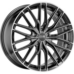 OZ Racing Gran Turismo HLT 8.5x20 5x112 ET45 CB75 Star Graphite Diamond Lip