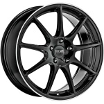 OZ Racing Veloce GT 8x18 5x112 ET35 CB75 Gloss Black+Diamond Lip+Silver Lettering