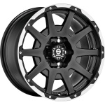 Sparco Dakar 8.5x18 6x114.3 ET40 CB66.1 Matt Black Lip Polished+Rivets