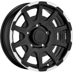 Sparco Dakar 5.5x16 5x139.7 ET0 CB108.1 Matt Black Lip Polish
