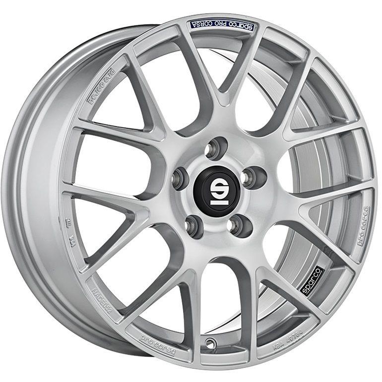 latakko-4455 Sparco Pro Corsa 8x18 5x112 ET35 CB73.1 Full Silver - Pilt 1