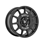 Sparco Terra 7x16 4x100 ET37 CB63.4 Matt Black White Lettering