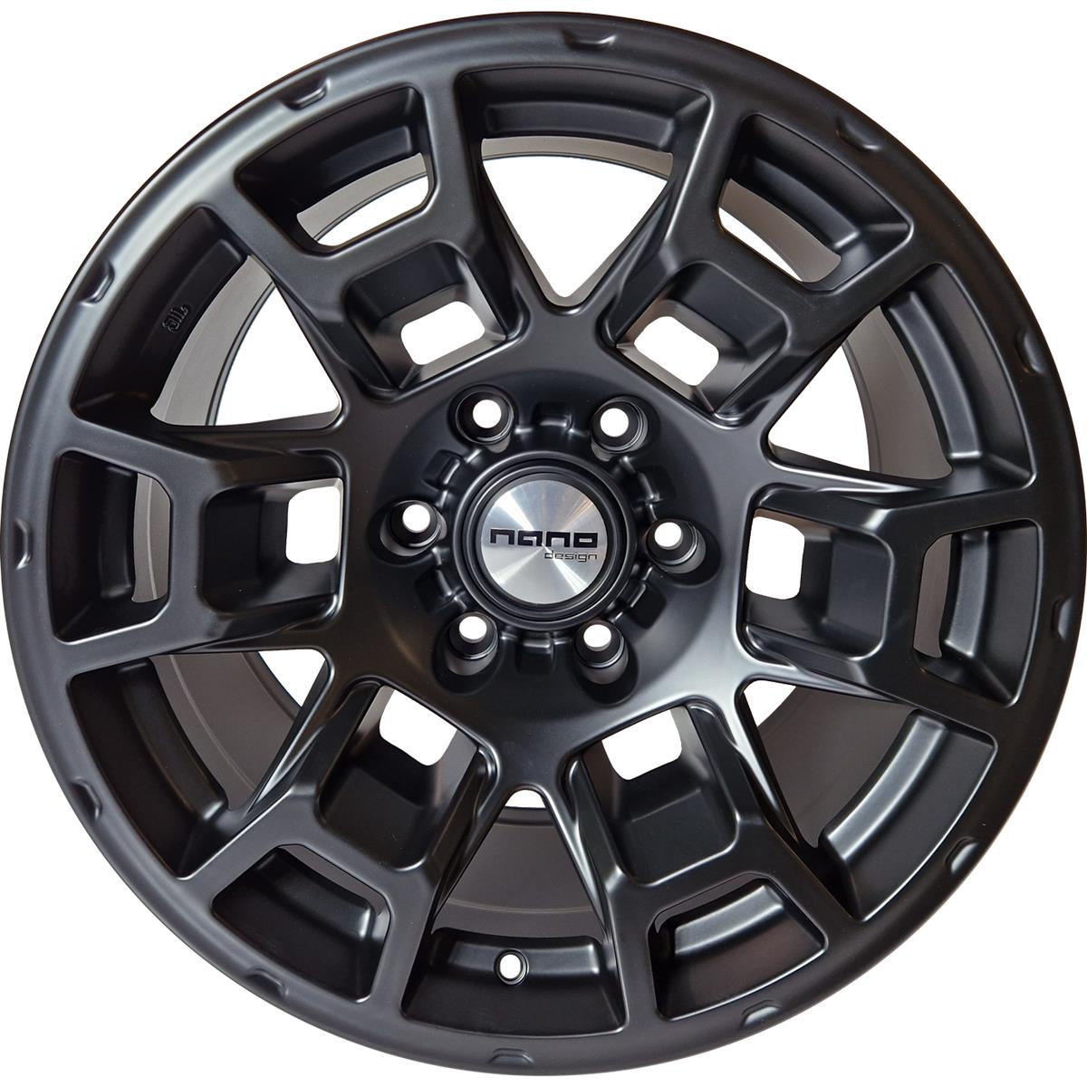 latakko-6352 Nano 5914 8.5x17 6x139.7 ET-10 CB110.1 Full Matt Black - Image 1