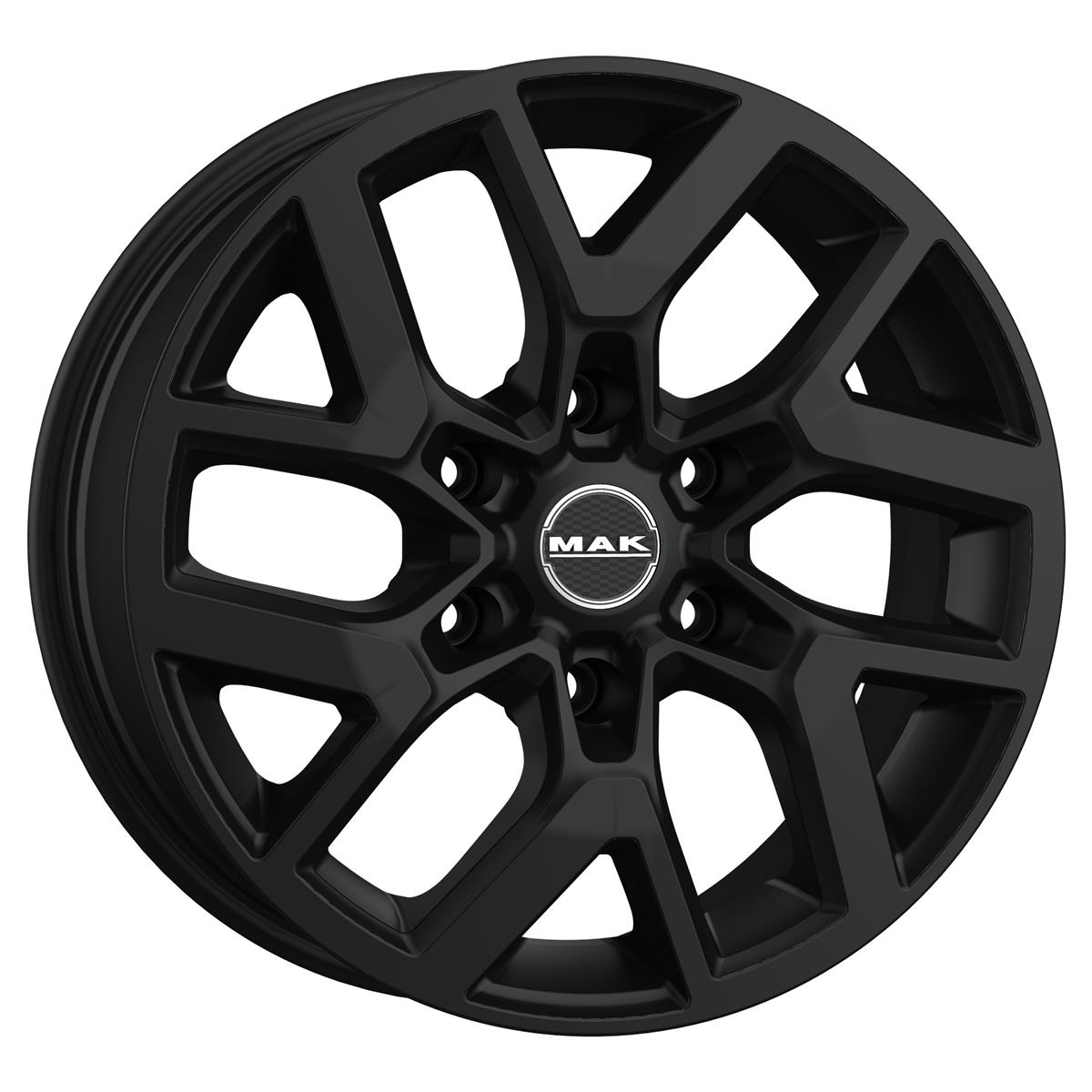 latakko-6576-14 MAK Gravel 8x18 6x114.3 ET30 CB66.1 Matt Black - Image 1
