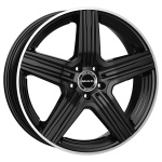 MAK Lewis 9x18 5x112 ET50 CB66.6 Gloss Black Mirror Ring