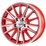 CMS C23 6x15 4x100 ET40 CB60.1 Diamond Red Gloss