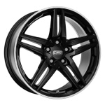 CMS C29 7.5x17 5x112 ET40 CB66.6 Diamond Rim Black Gloss