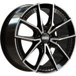 Fondmetal Elatha 8x18 5x112 ET39 CB66.6 Glossy Black Machined