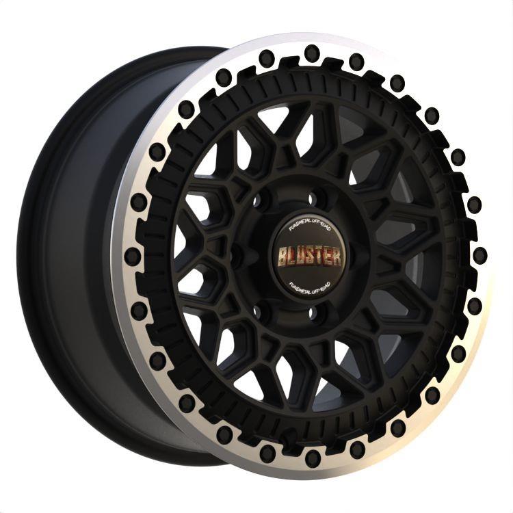 latakko-7460-28 Fondmetal Bluster 9x20 6x139.7 ET25 CB100.1 Matt Black Machined Lip - Image 1