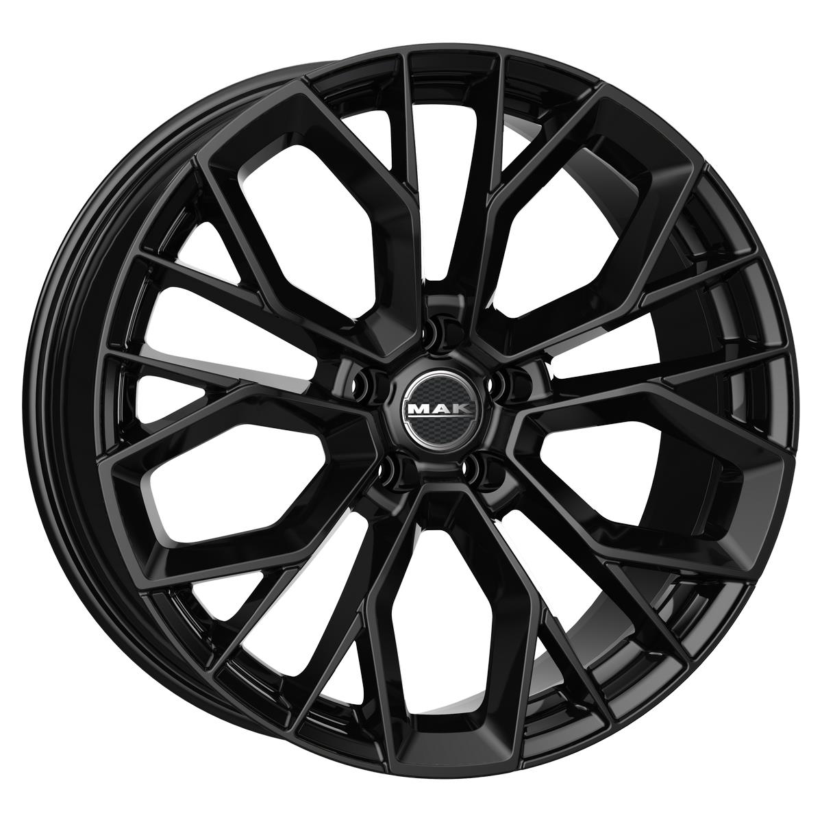latakko-7522-5 MAK Stilo-D 9.5x20 5x112 ET22 CB66.6 Gloss Black - Image 1