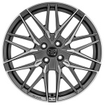 MSW 50-4 7.5x18 4x108 ET25 CB65.1 Matt Gun Metal Full Polished (Mgmfp)