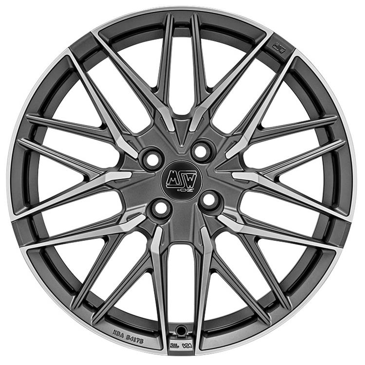 latakko-7599 MSW 50-4 7.5x18 4x108 ET25 CB65.1 Matt Gun Metal Full Polished (Mgmfp) - Image 1