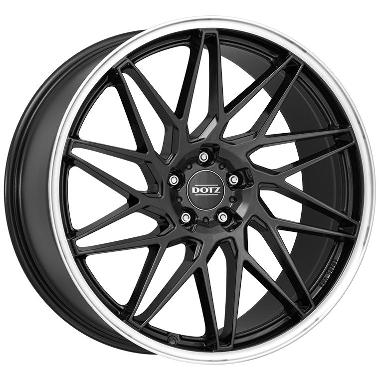 latakko-8070-6 Dotz Tanaka dark 10x20 5x112 ET40 CB70.1 Gunmetal/polished lip - Pilt 1